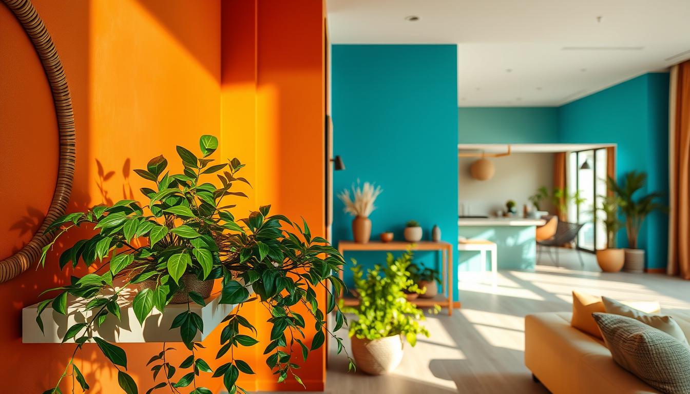 colour block house painting design