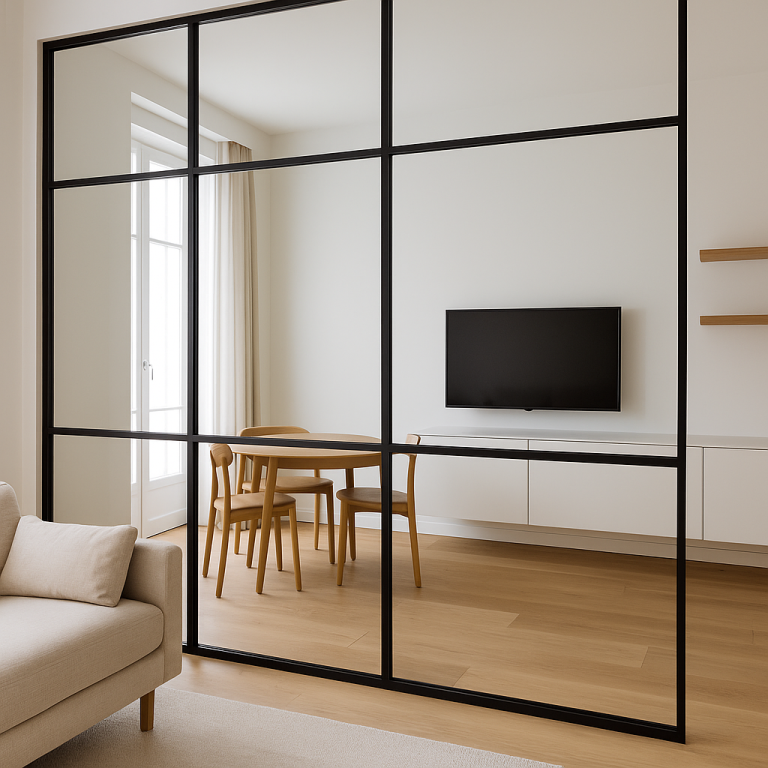 drywall vs glass partition