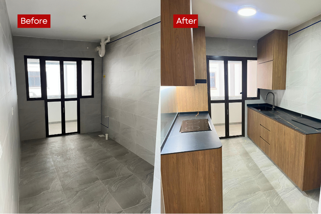 Carpentry services Singapore HDB flat project