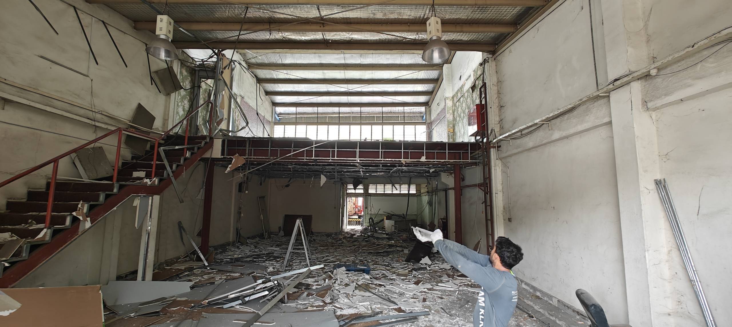 Hacking works dismantling partitions at Pandan Loop